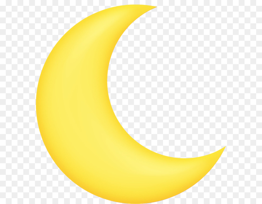 Luna Creciente，Oro PNG