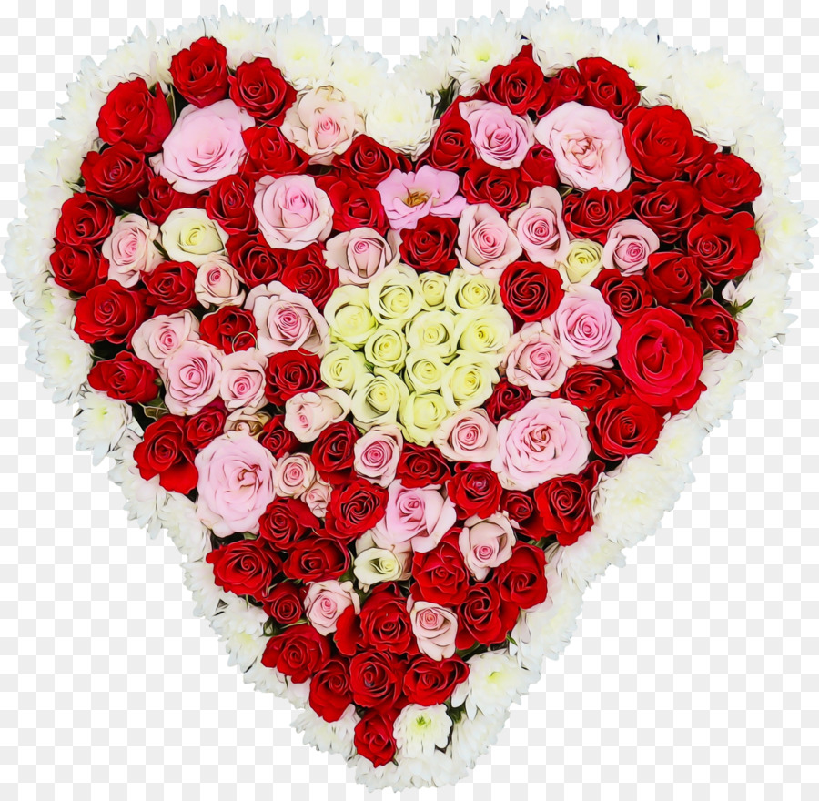 Arreglo Floral En Forma De Corazón，Rosas PNG