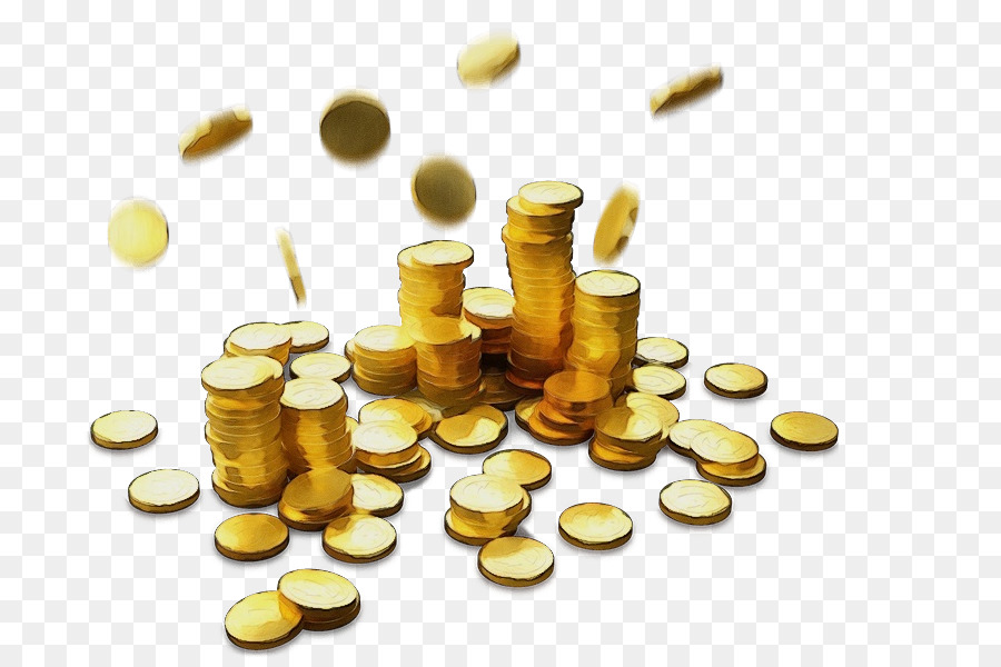 Monedas De Oro，Dinero PNG