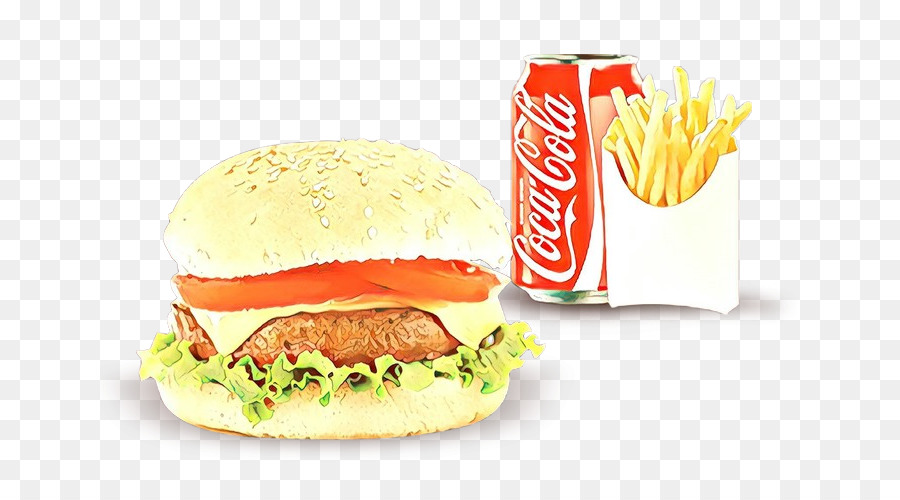 Sándwich Y Papas Fritas，Comida Rápida PNG