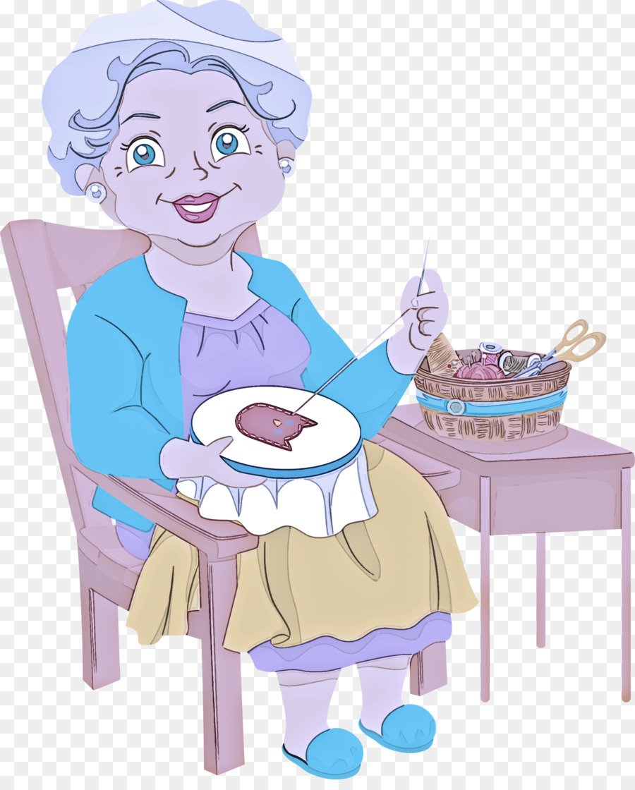 Abuela，Bordado PNG