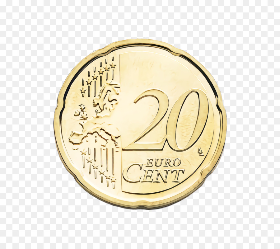 Moneda De 20 Céntimos De Euro，Dinero PNG