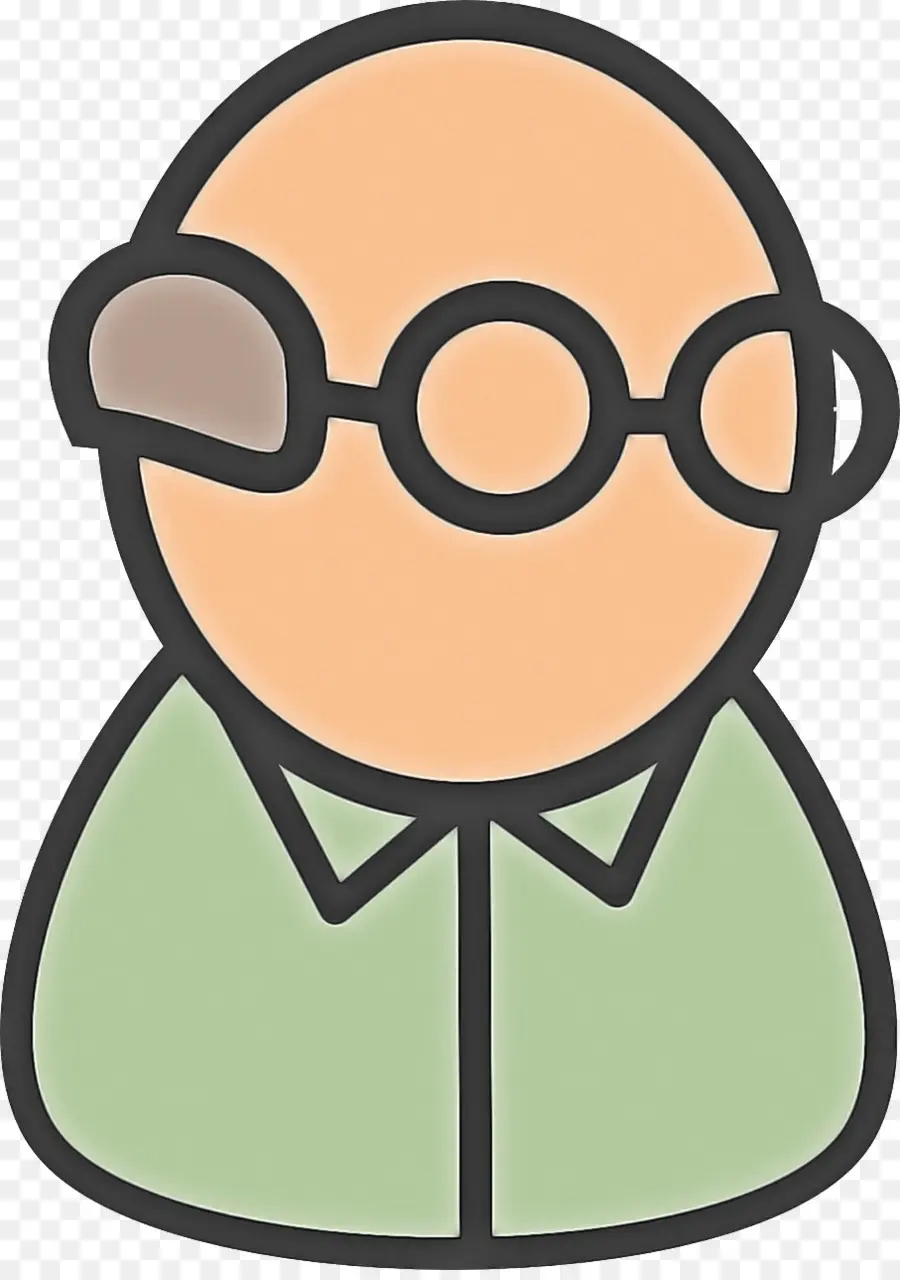 Hombre De Dibujos Animados，Anteojos PNG