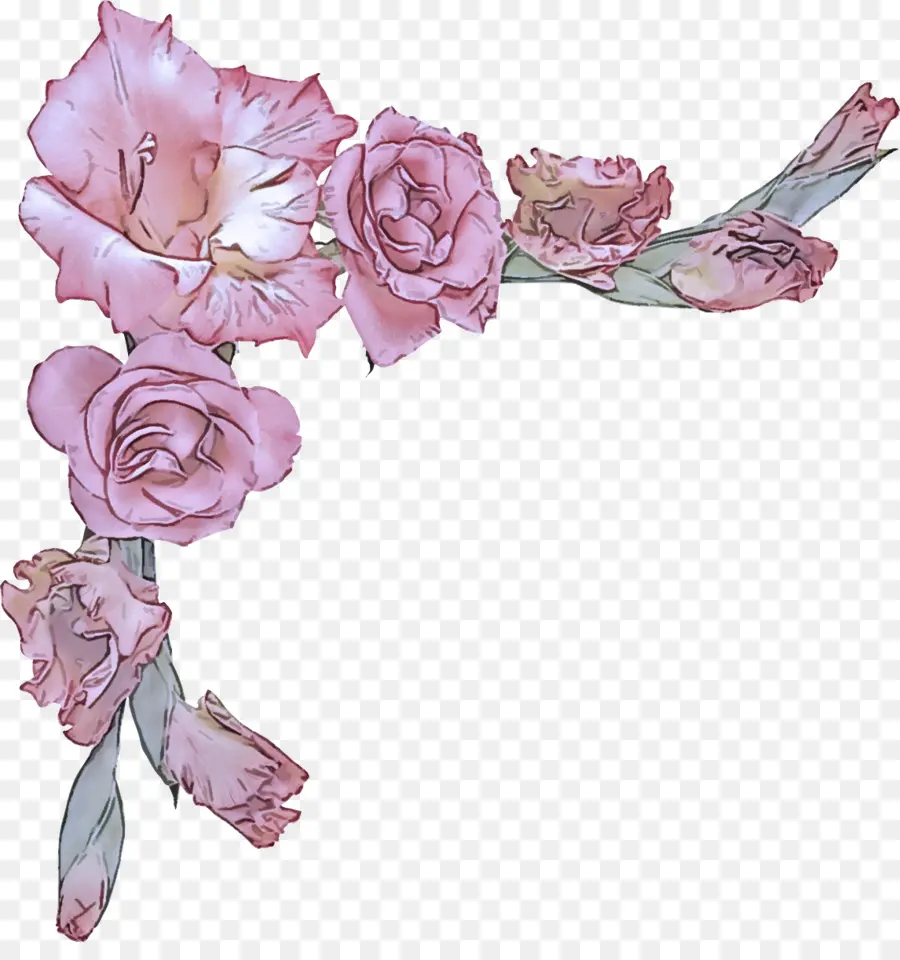 Flores Rosadas，Flores PNG