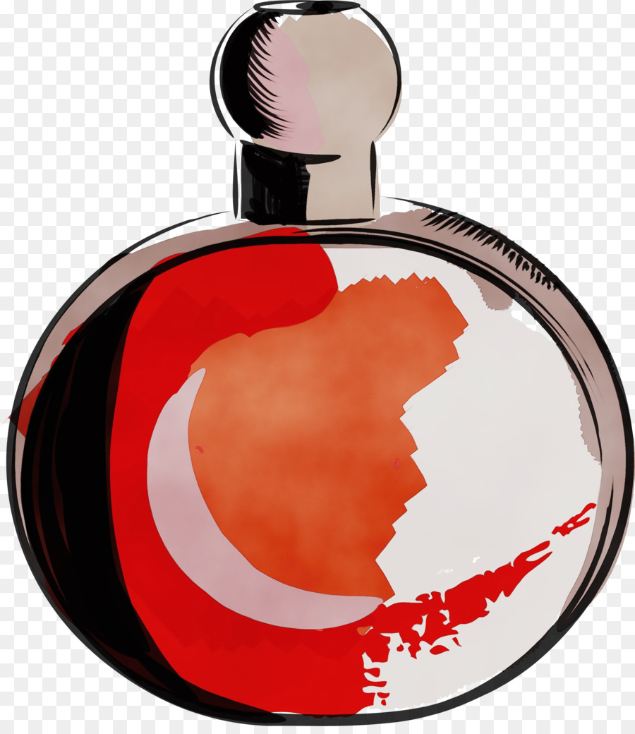 Botella De Perfume，Rojo PNG