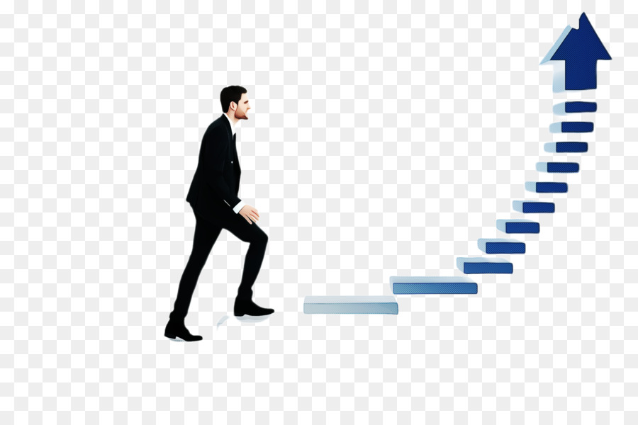 Empresario Subiendo Escaleras，Éxito PNG