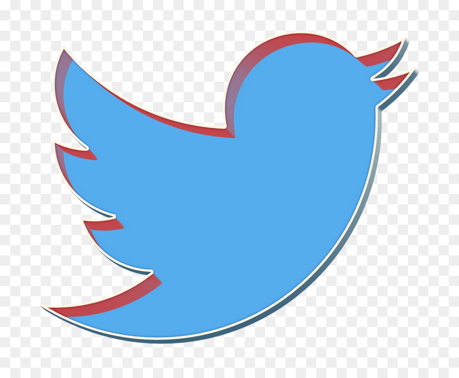 Logotipo De Twitter Azul，Redes Sociales PNG