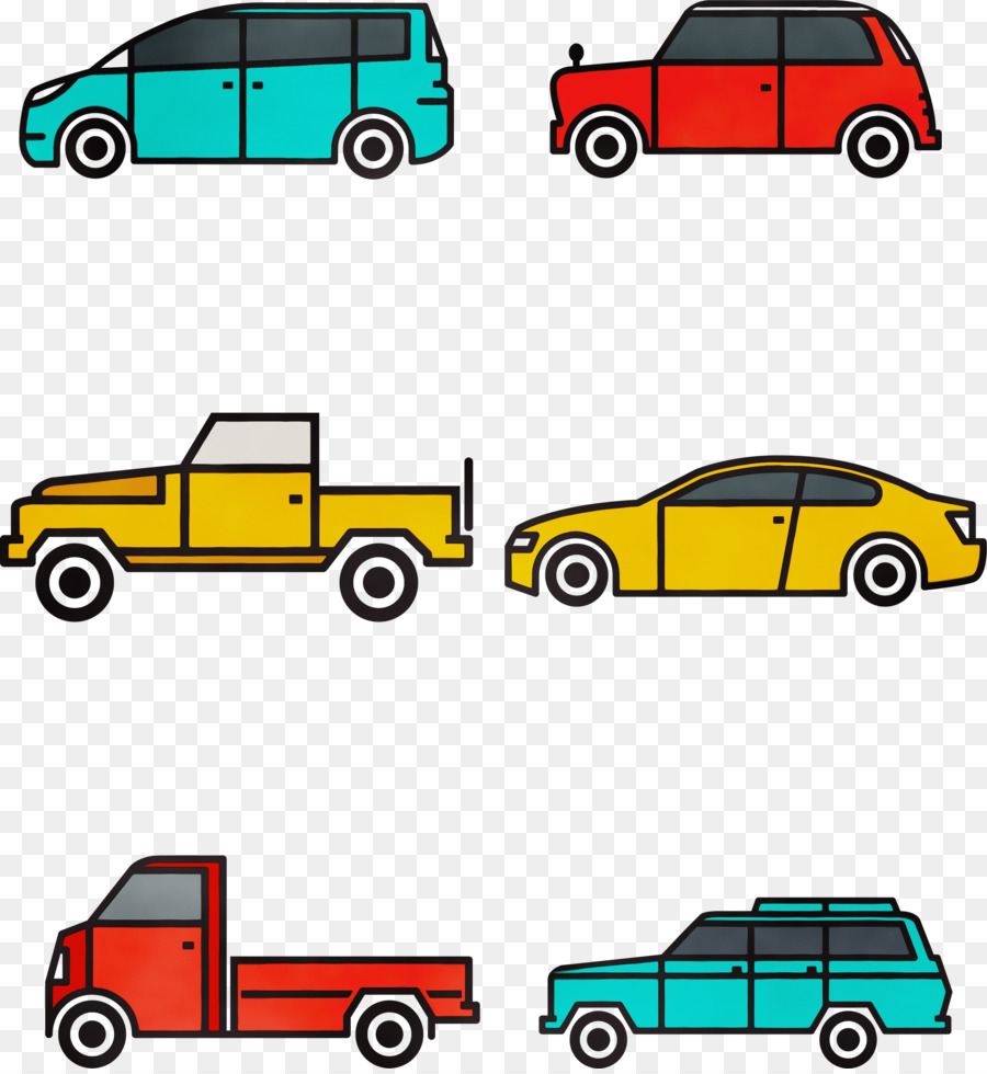 Coches Coloridos，Vehículos PNG