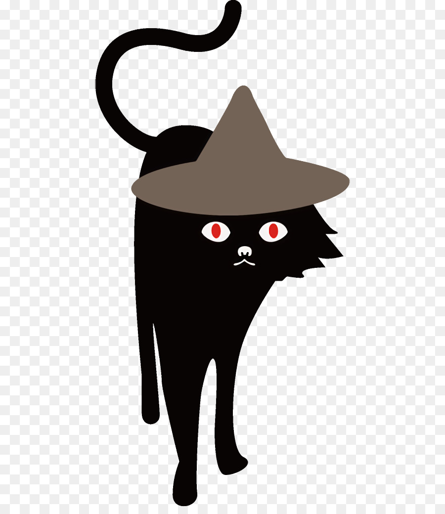 Gato Negro，Sombrero De Bruja PNG