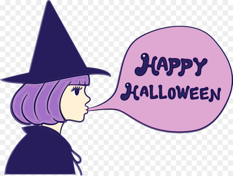 Bruja Diciendo Feliz Halloween，Bruja PNG