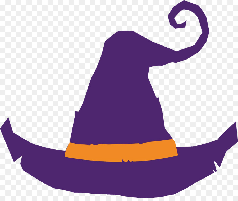 Sombrero De Bruja，Morado PNG