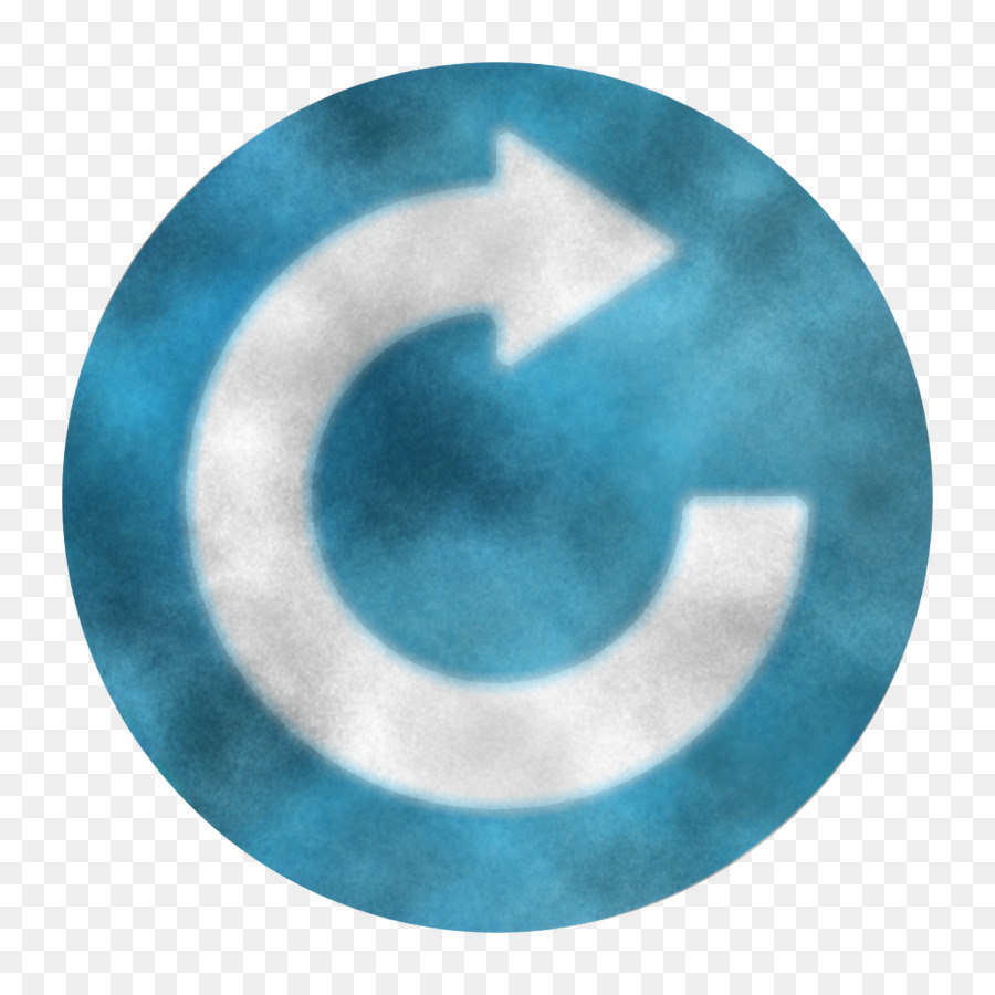 Flecha Circular Azul，Bucle PNG