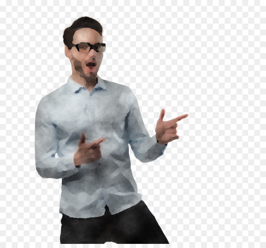 Hombre Señalando，Gesto PNG