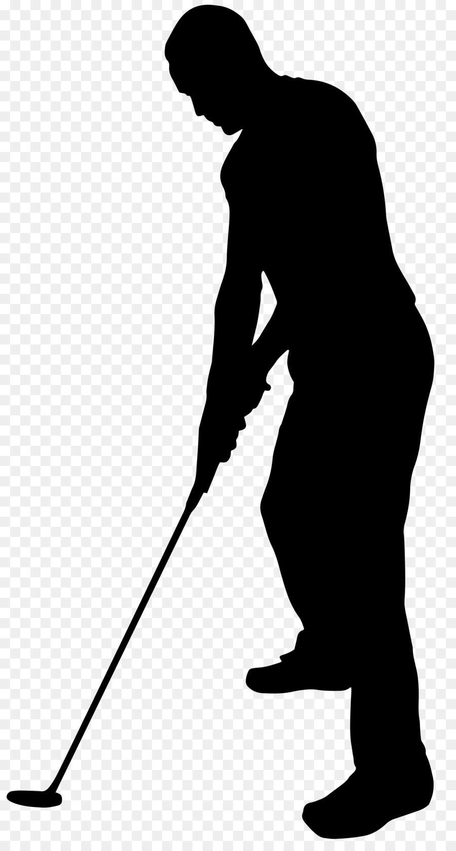 Silueta De Golfista，Deporte PNG