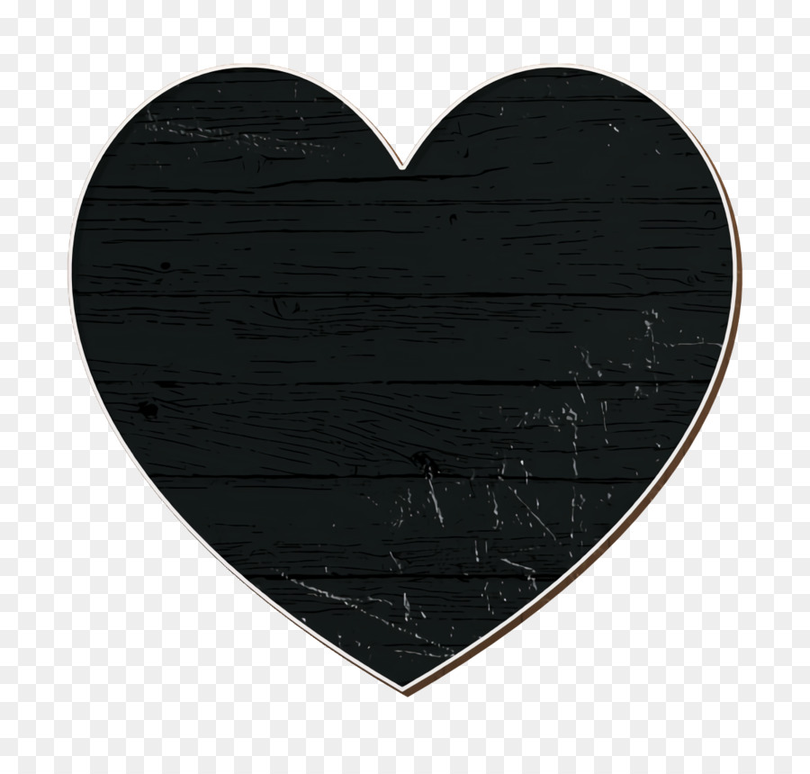 Negro，Corazón PNG