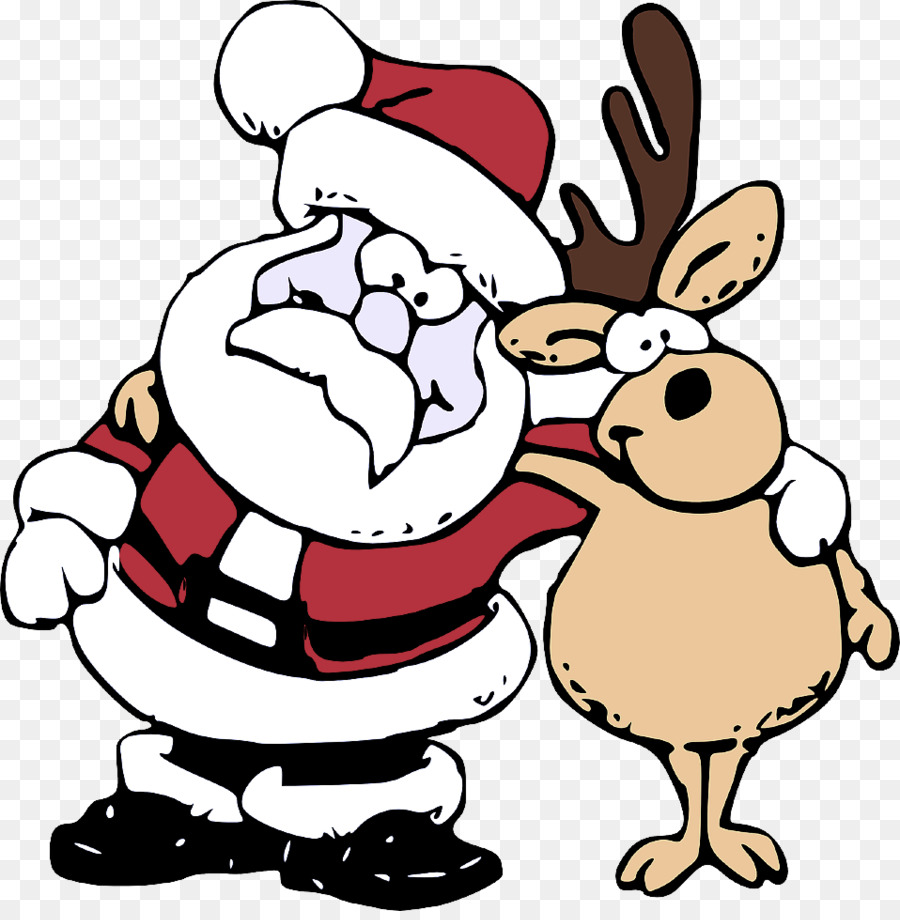 Papá Noel Y Renos，Navidad PNG