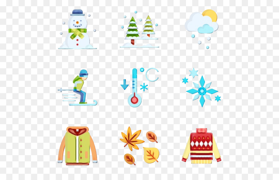 Iconos De Invierno，Muñeco De Nieve PNG