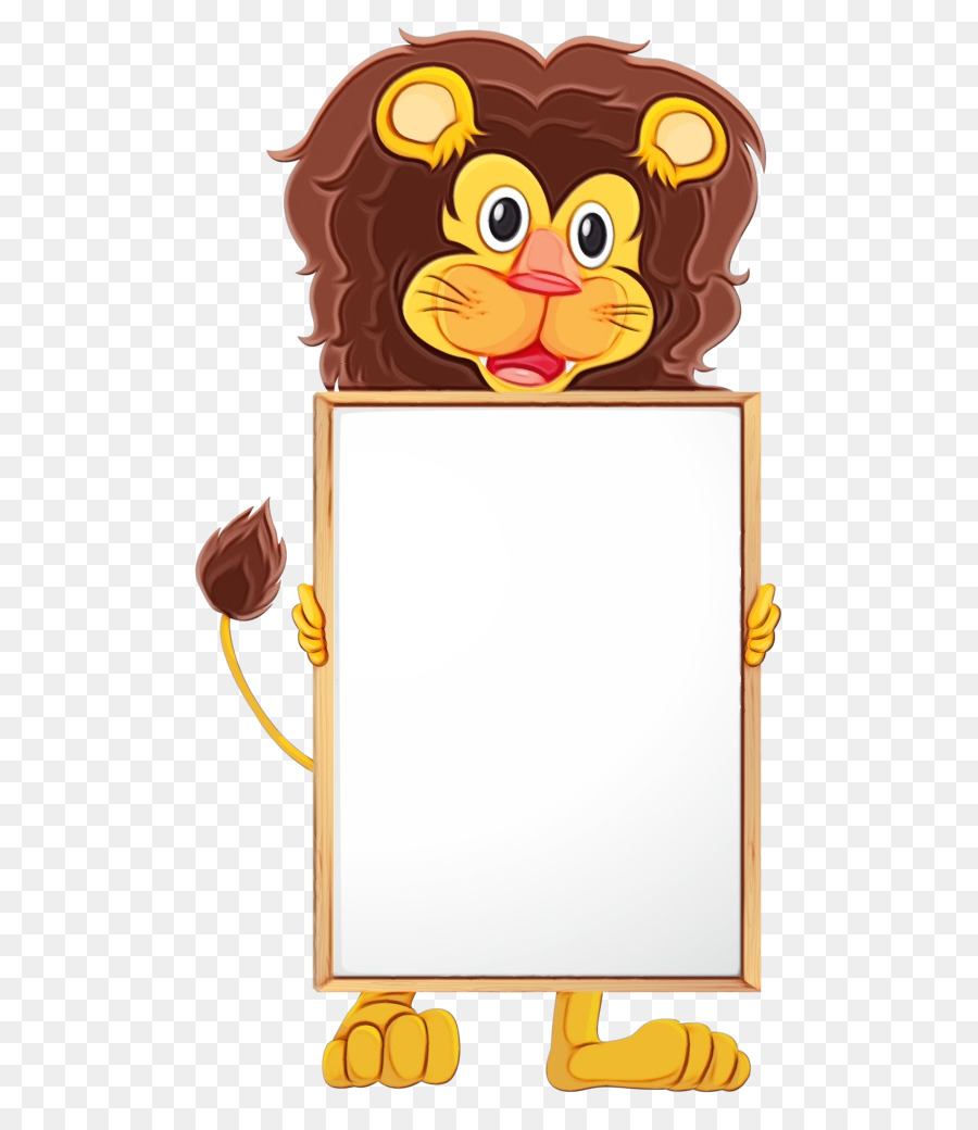 León Con Signo，Dibujos Animados PNG