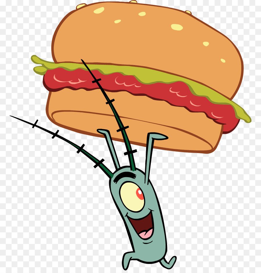 Personaje De Dibujos Animados Con Hamburguesa，Personaje PNG