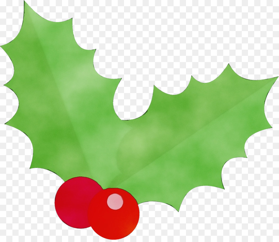 Hojas Y Bayas De Acebo，Navidad PNG