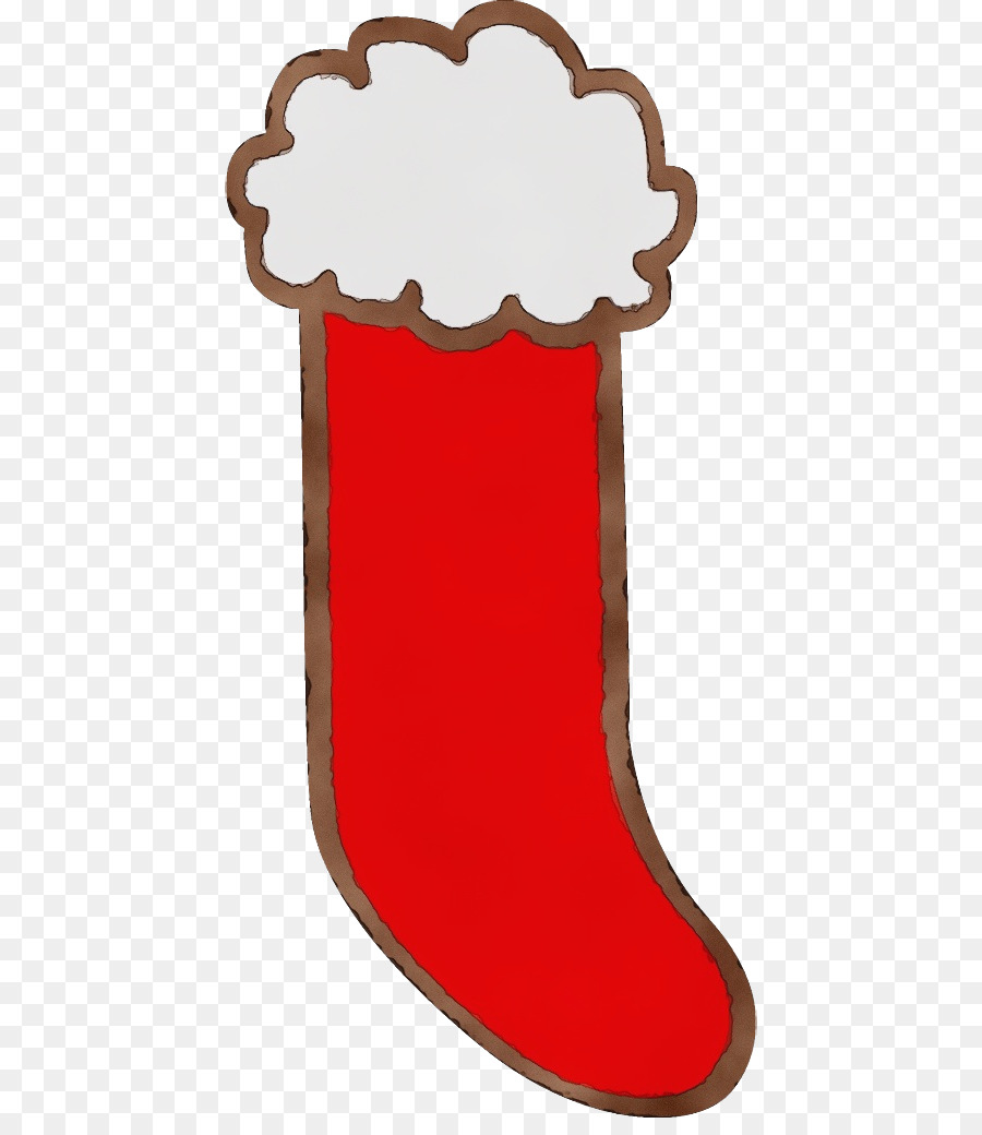 Calcetín Navideño Rojo，Navidad PNG