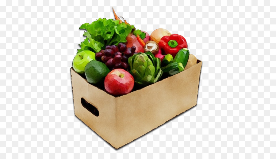 Caja De Verduras，Frutas PNG