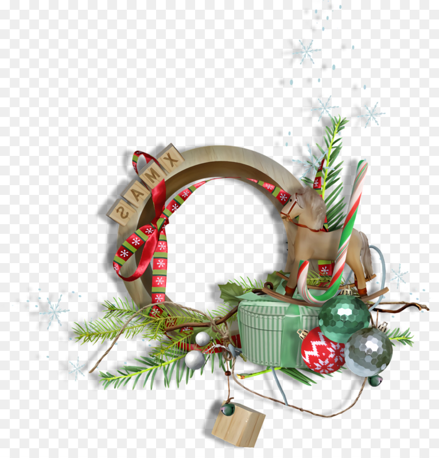 Corona De Navidad，Decoraciones PNG