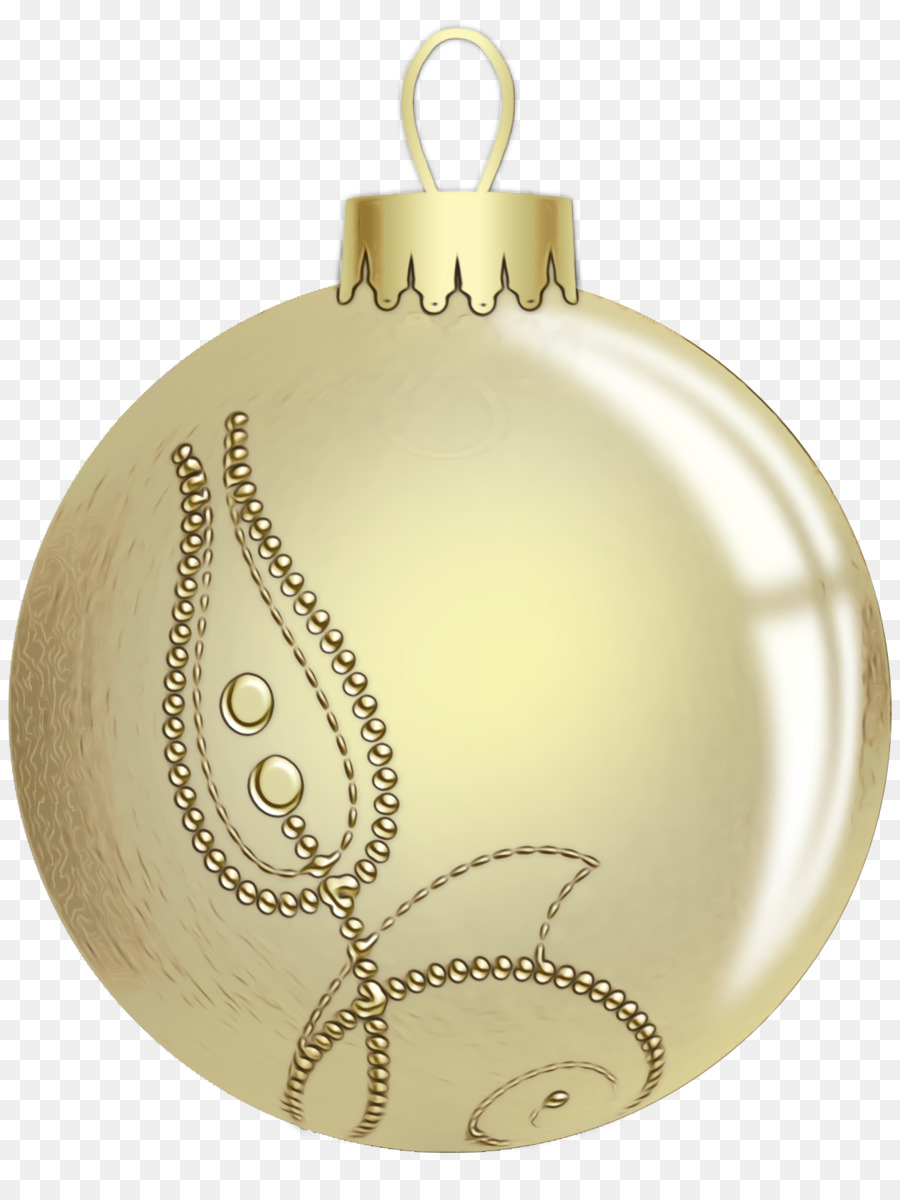 Adorno De Navidad，Oro PNG