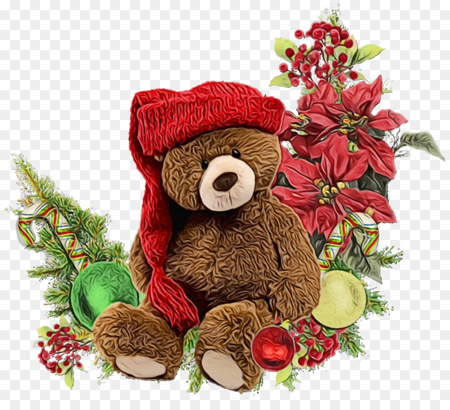 Oso De Peluche De Navidad，Oso PNG