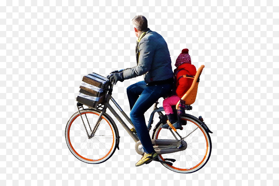 Hombre En Bicicleta，Niño PNG