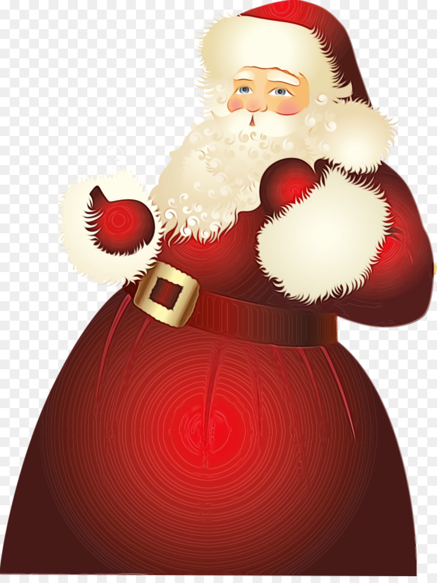 Santa Claus，Rojo PNG