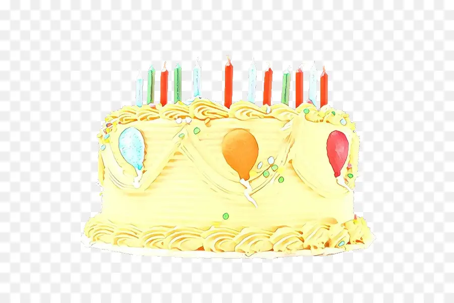 Torta De Cumpleaños，Velas PNG