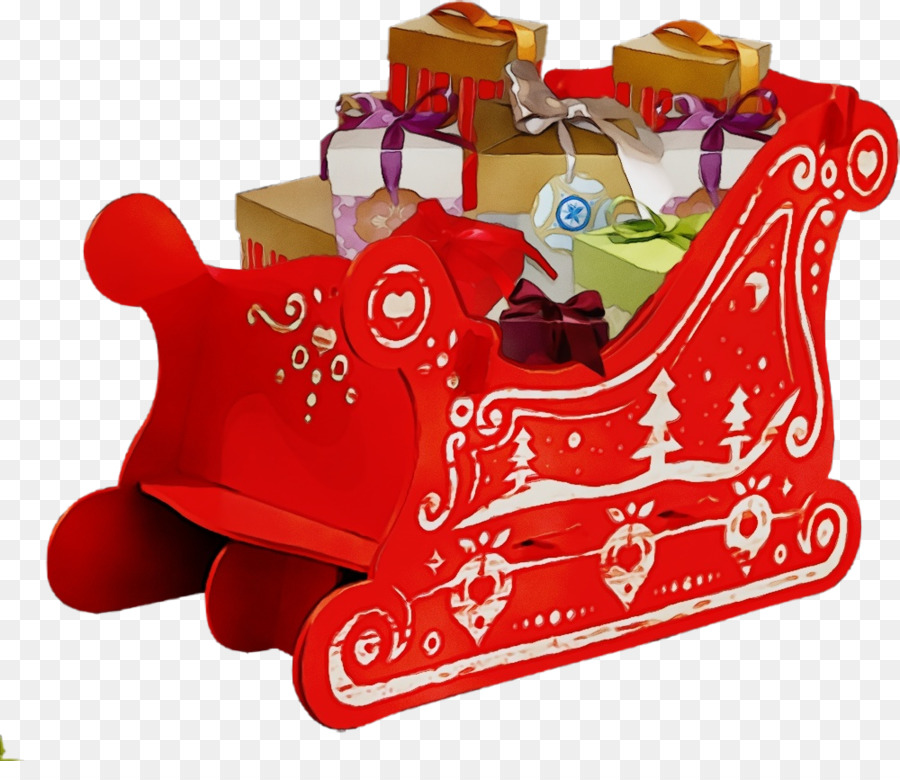 Trineo De Navidad，Regalos PNG