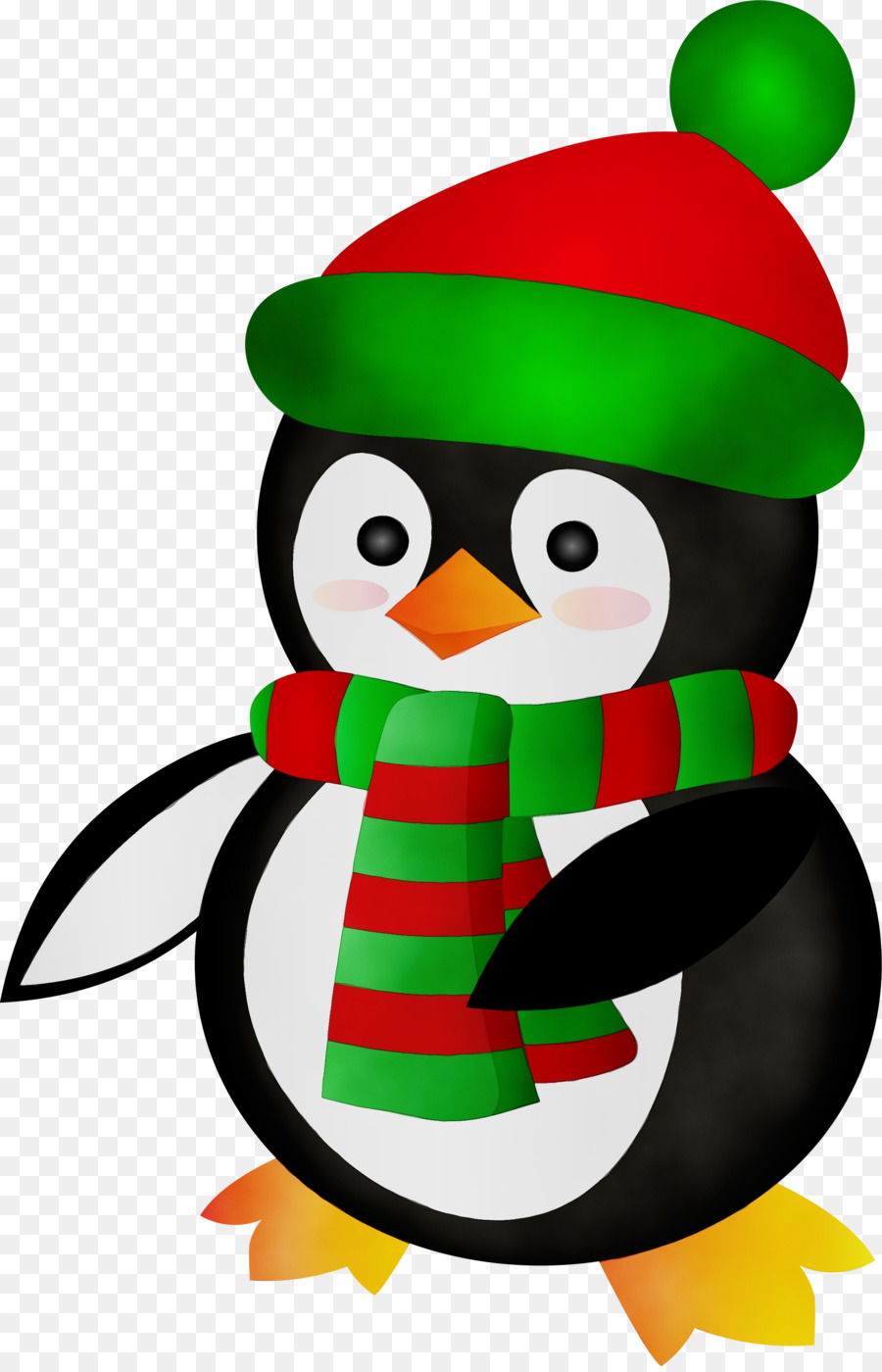 Pingüino，Gorro De Papá Noel PNG