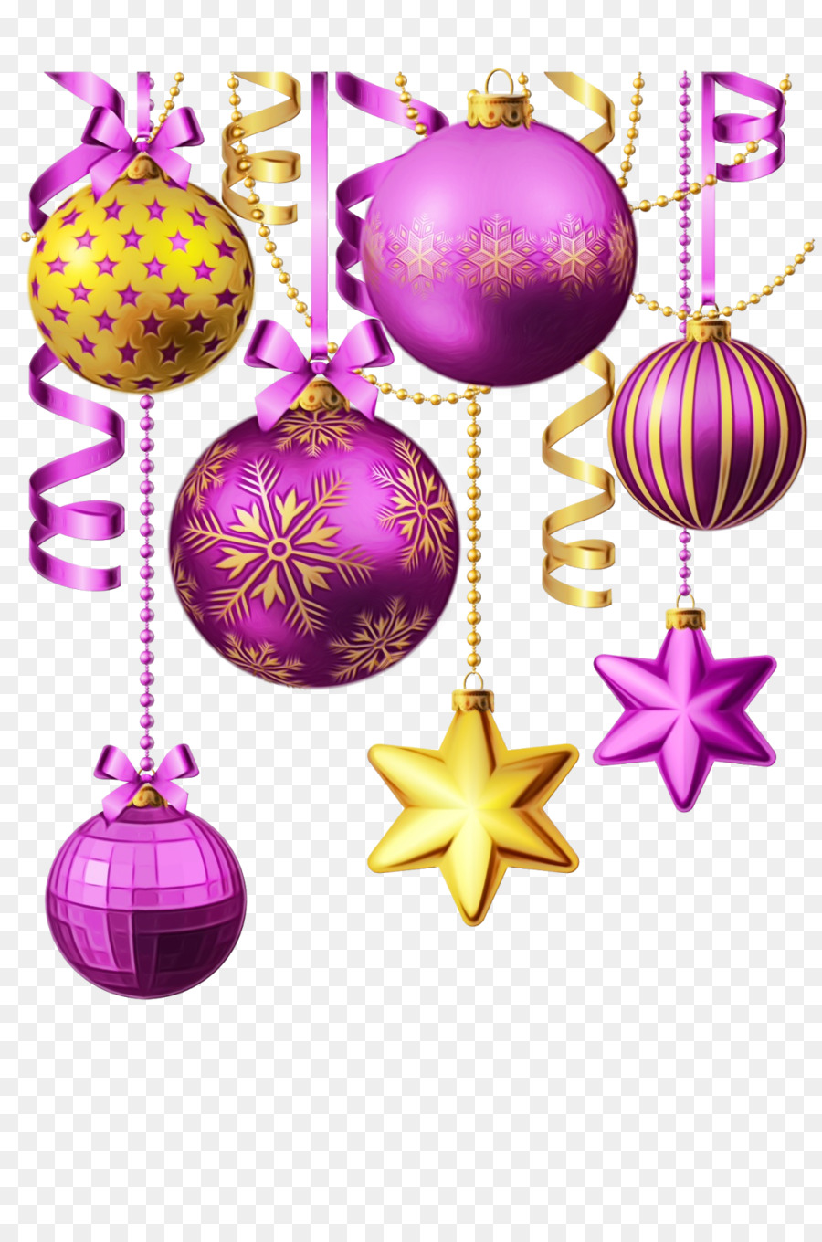 Adorno De Navidad，Morado PNG