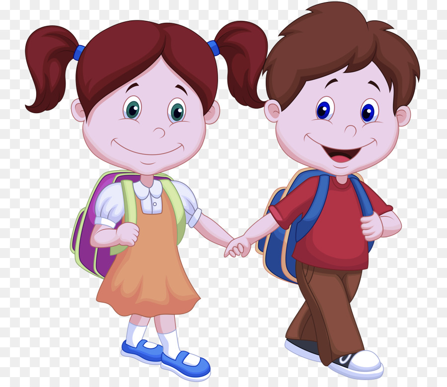 Niños Con Mochilas，Niños PNG