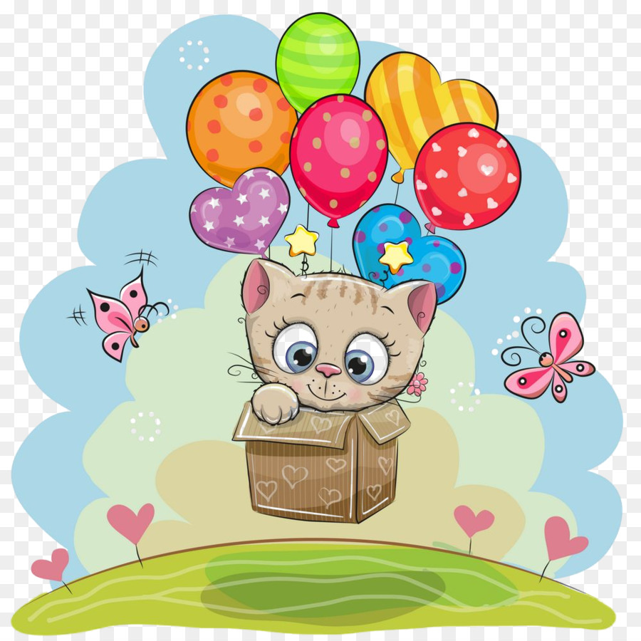 Lindo Koala Con Globos，Coala PNG