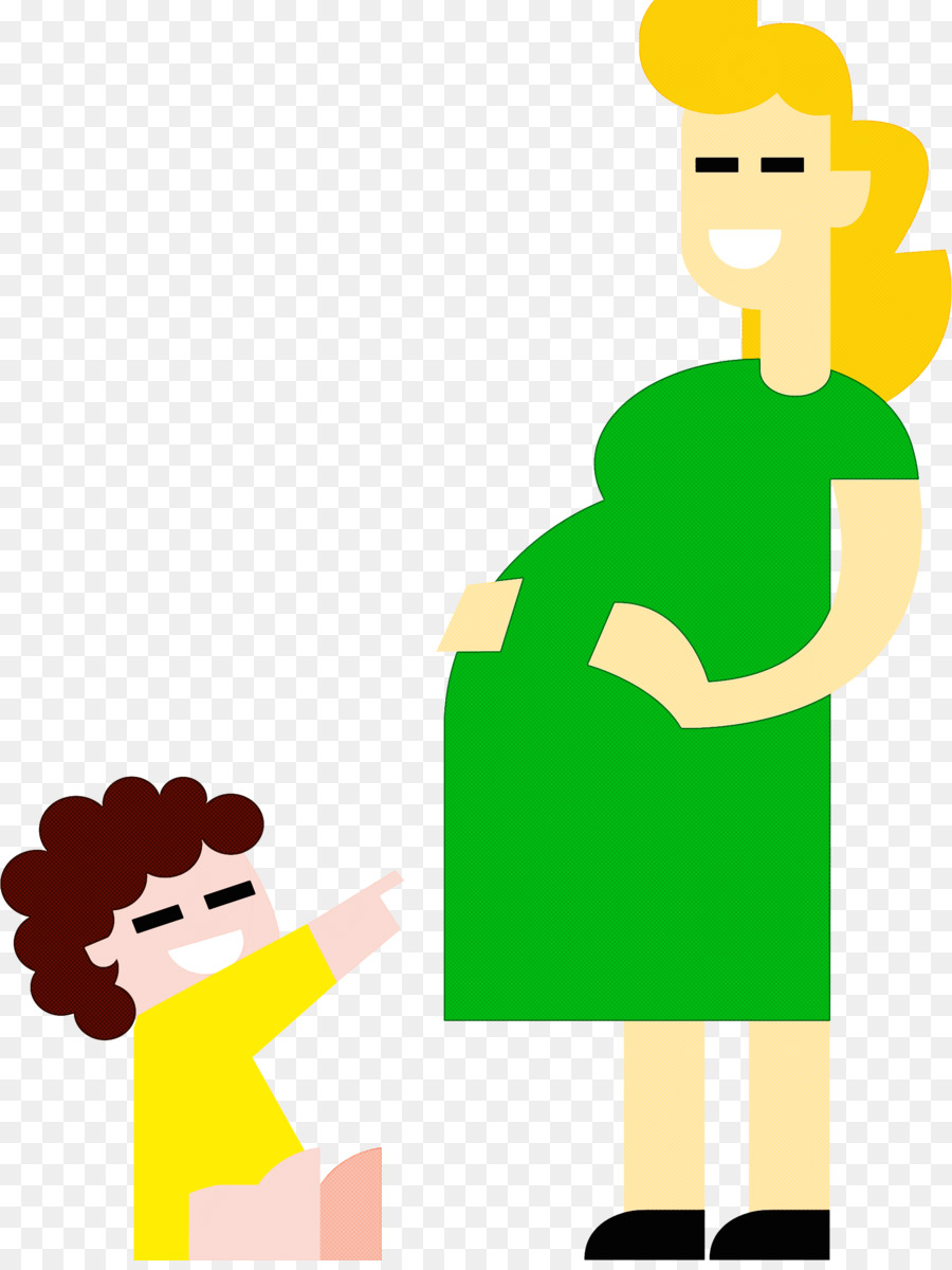 Mujer Embarazada Y Niño，Madre PNG