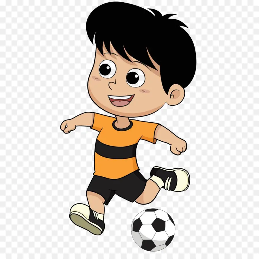 Niño Jugando Futbol，Niño PNG