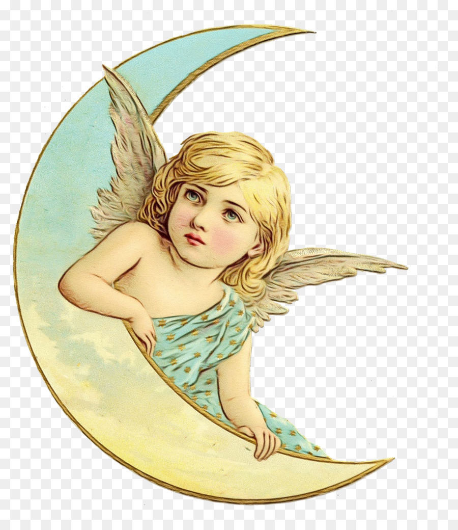 ángel En La Luna，Querubín PNG