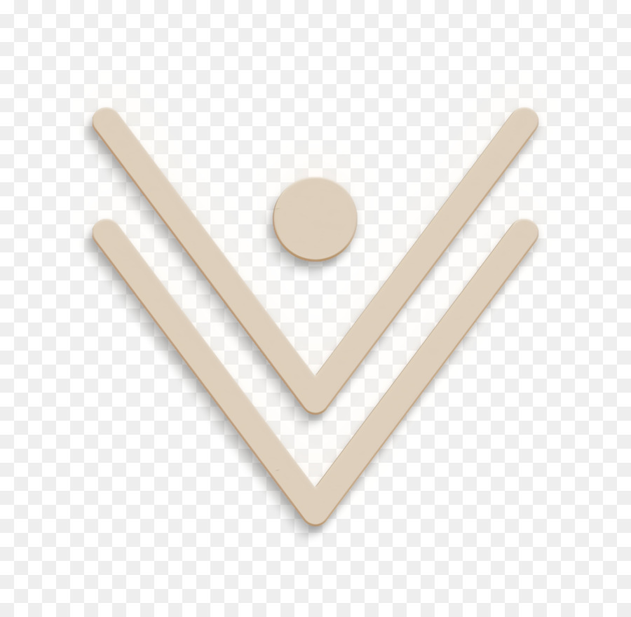 Forma De V Beige Con Punto，Forma De V PNG