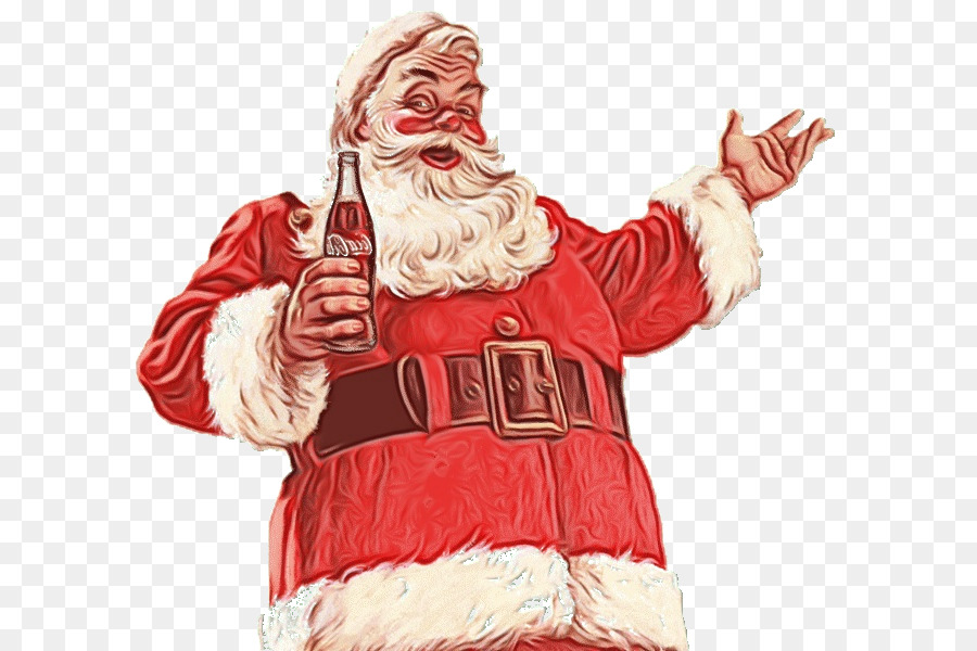 Santa Claus，De La Mano PNG