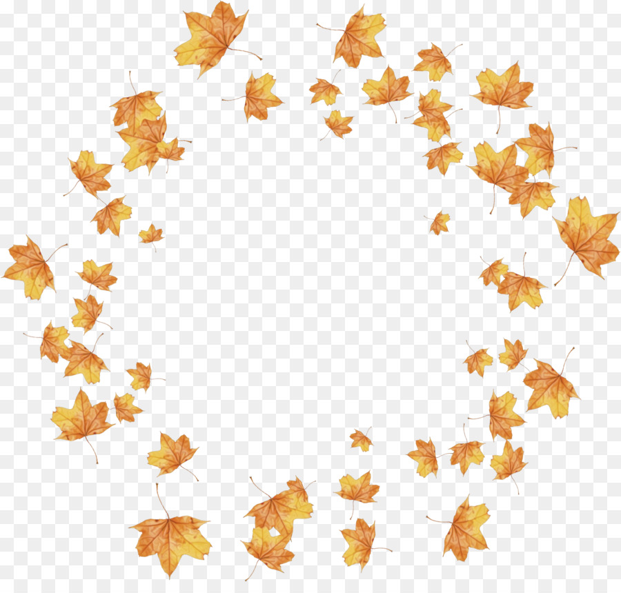 Corona De Otoño，Hojas PNG