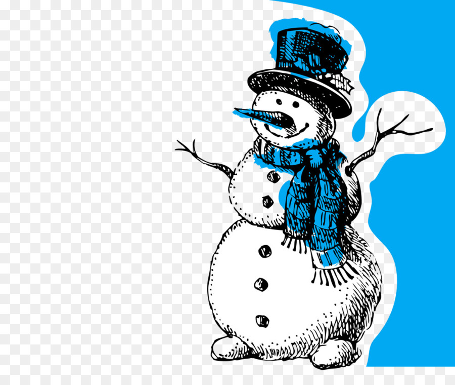 Muñeco De Nieve Dibujo，Invierno PNG