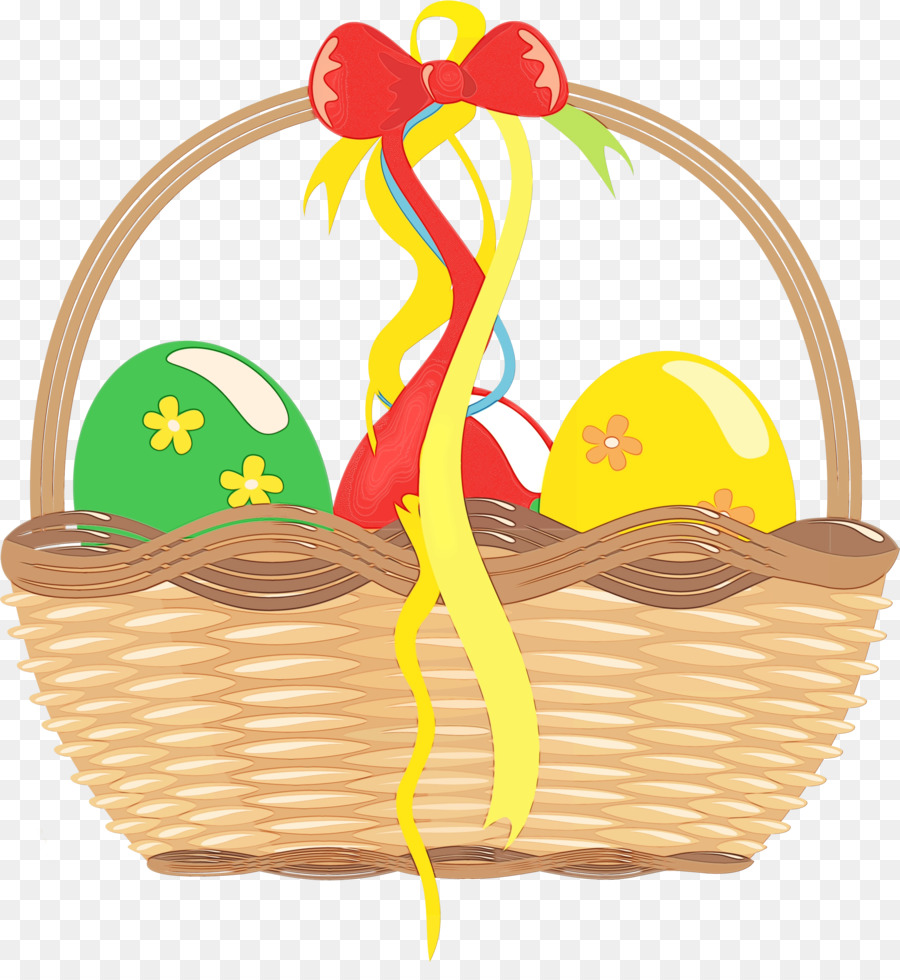 Canasta De Pascua Con Huevos，Pascua De Resurrección PNG