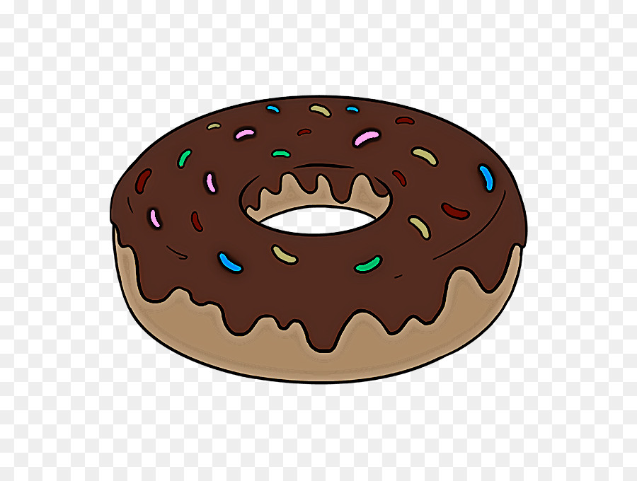 Donut De Chocolate，Postre PNG