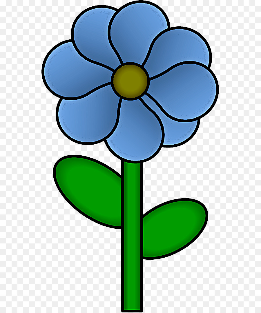 Flor，Azul PNG