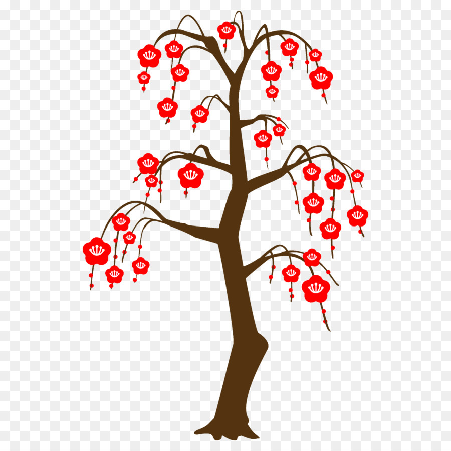 Árbol，Rojo PNG