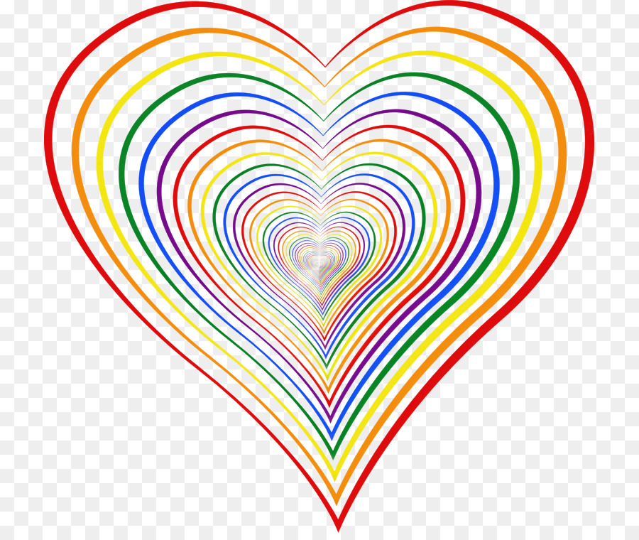 Corazon Arcoiris，Amar PNG