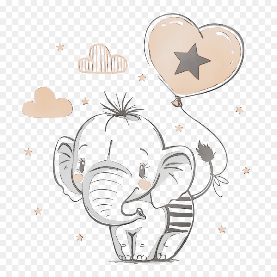 Elefante，Globo PNG